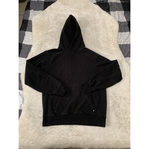 Paper‎ Planes Mens Black Hoodie Sweater Size small Pullover Long Sleeve
